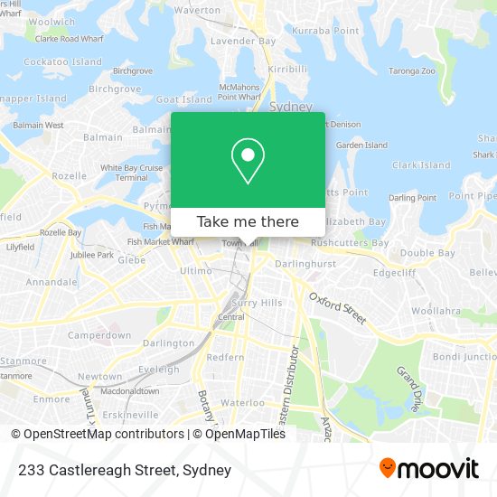 Mapa 233 Castlereagh Street