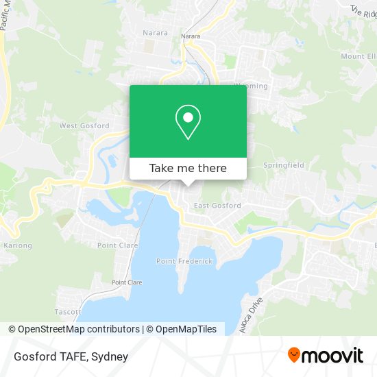Gosford TAFE map