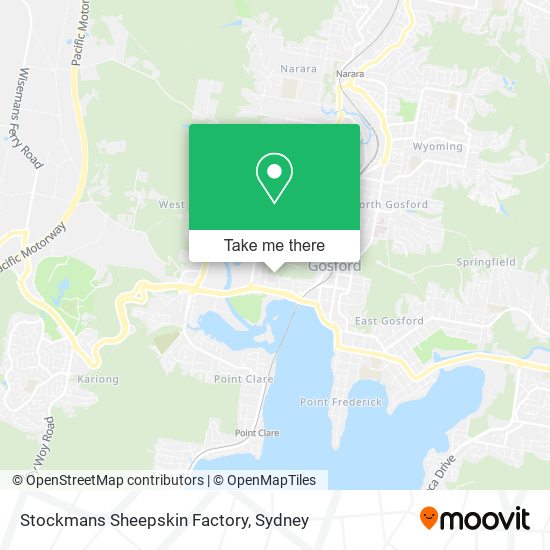 Stockmans Sheepskin Factory map