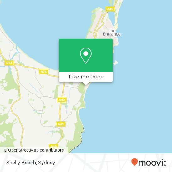 Shelly Beach map