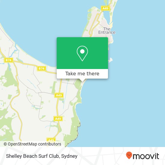 Shelley Beach Surf Club map