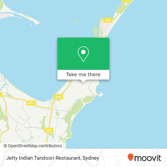 Mapa Jetty Indian Tandoori Restaurant