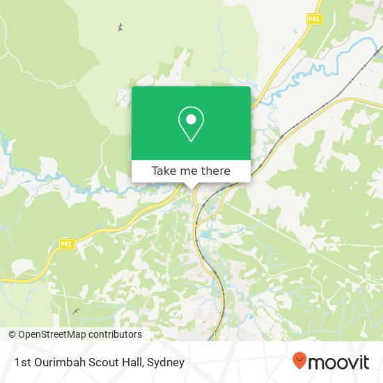 Mapa 1st Ourimbah Scout Hall