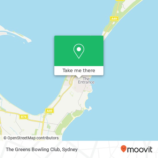 The Greens Bowling Club map