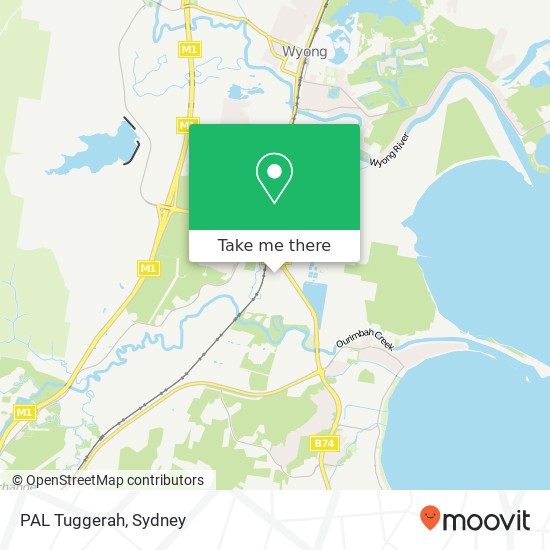 Mapa PAL Tuggerah