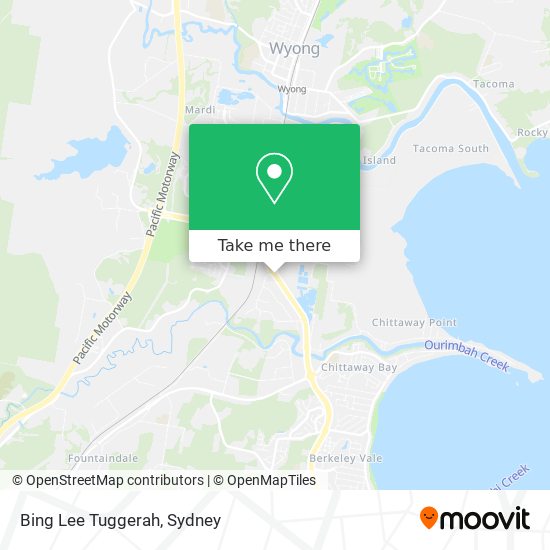 Mapa Bing Lee Tuggerah