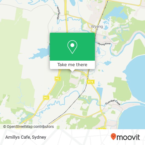 Mapa Amillys Cafe