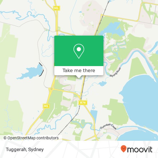 Tuggerah map