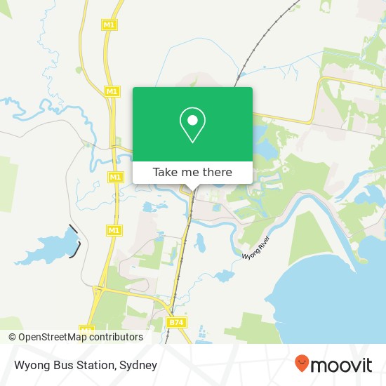 Wyong Bus Station map