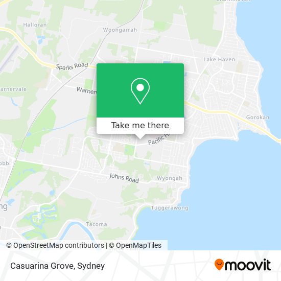 Casuarina Grove map