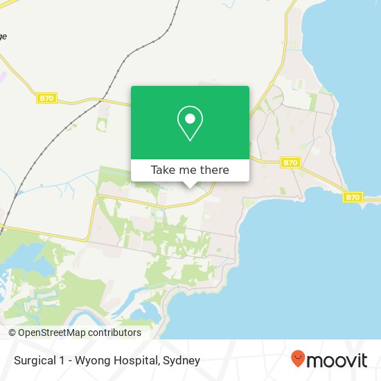 Surgical 1 - Wyong Hospital map