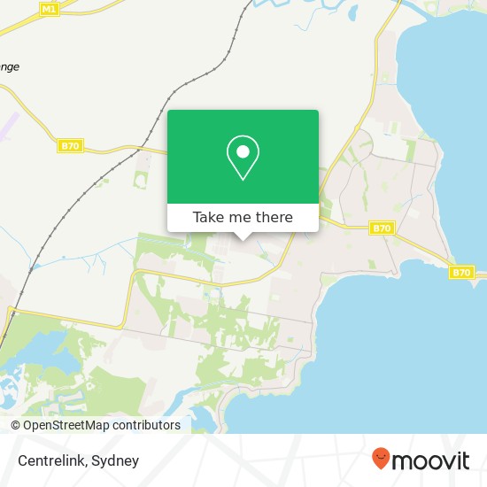 Centrelink map