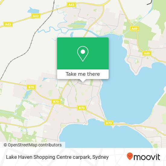 Lake Haven Shopping Centre carpark map