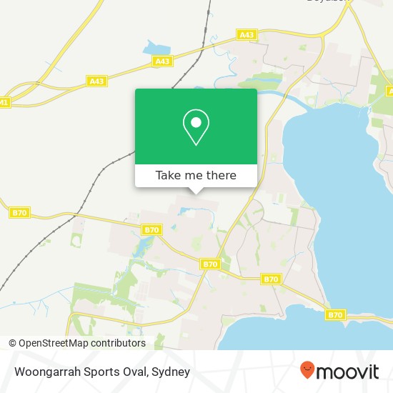 Woongarrah Sports Oval map