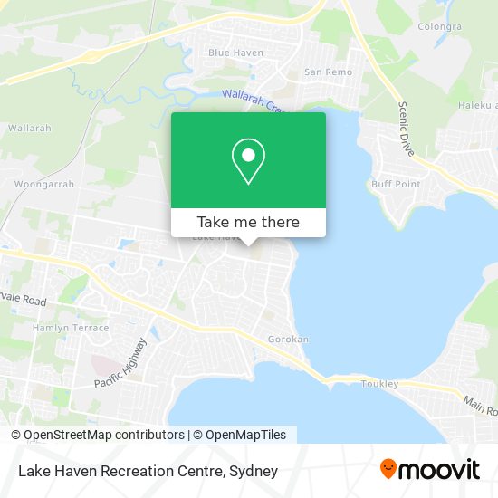 Mapa Lake Haven Recreation Centre