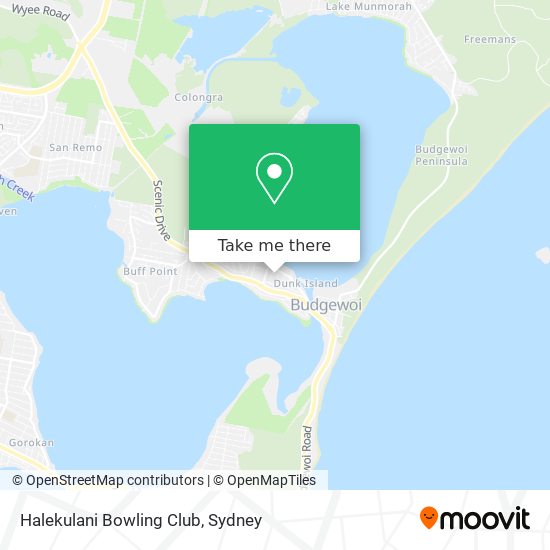 Halekulani Bowling Club map