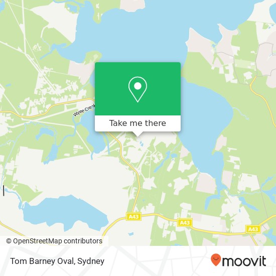 Tom Barney Oval map