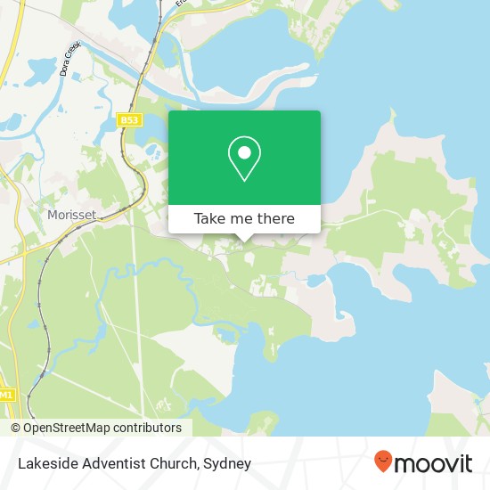 Lakeside Adventist Church map