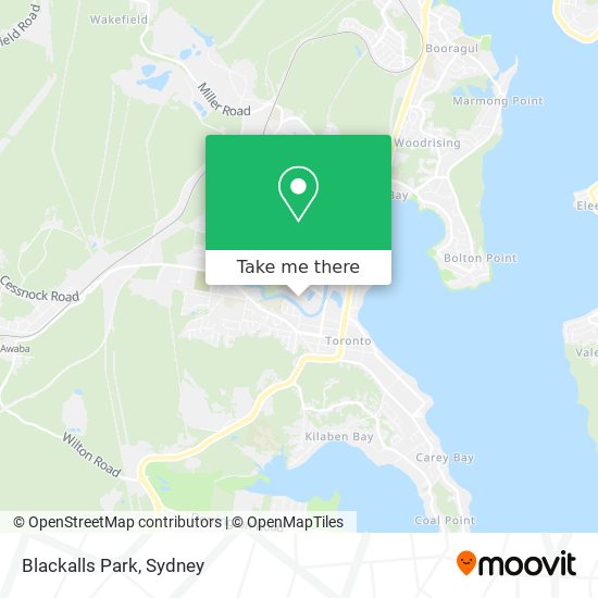 Blackalls Park map