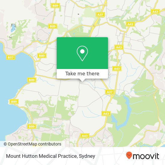Mount Hutton Medical Practice map