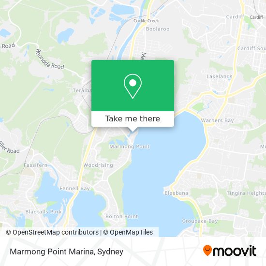 Marmong Point Marina map