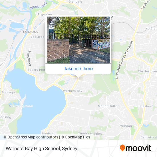 Warners Bay High School map