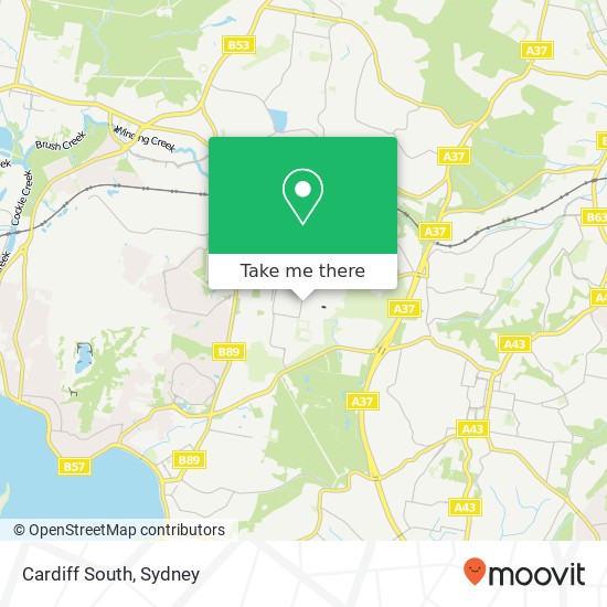 Cardiff South map