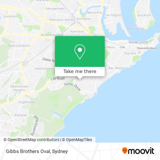 Gibbs Brothers Oval map