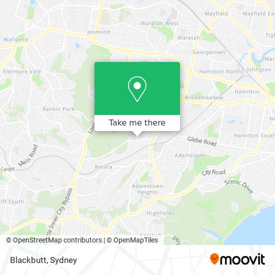 Blackbutt map