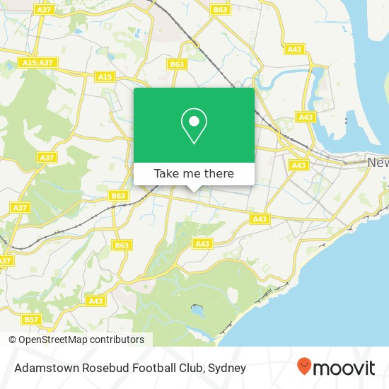 Mapa Adamstown Rosebud Football Club