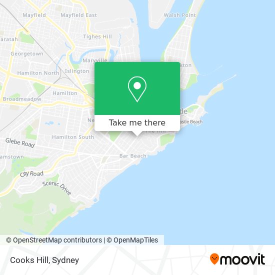 Cooks Hill map