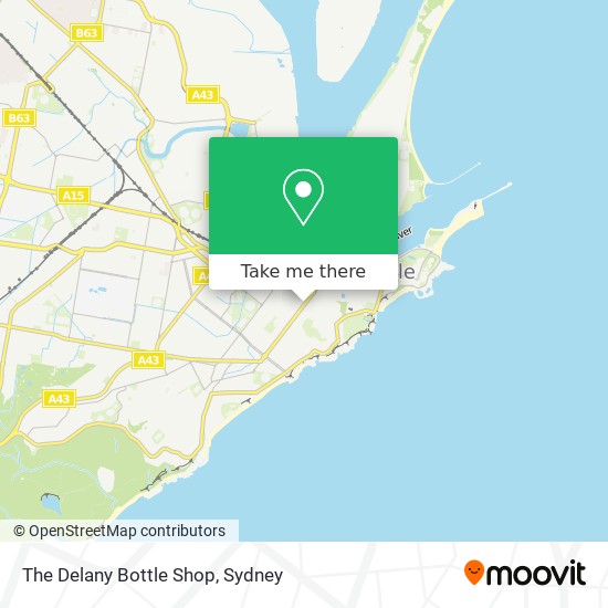 The Delany Bottle Shop map