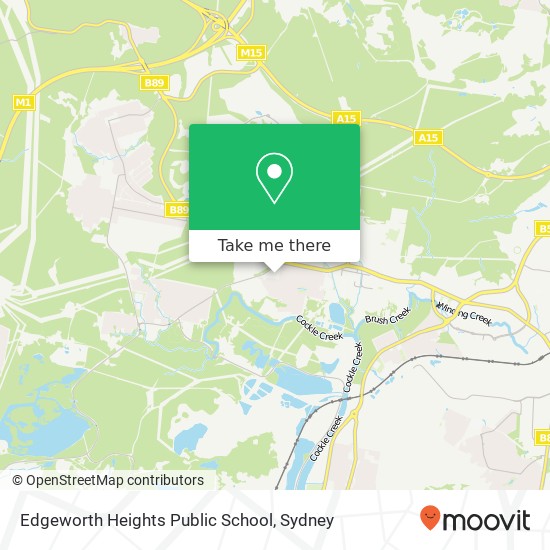 Mapa Edgeworth Heights Public School