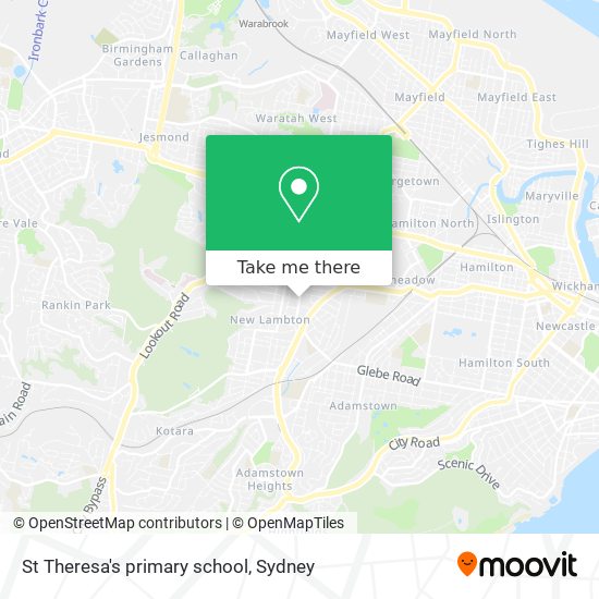 St Theresa's primary school map