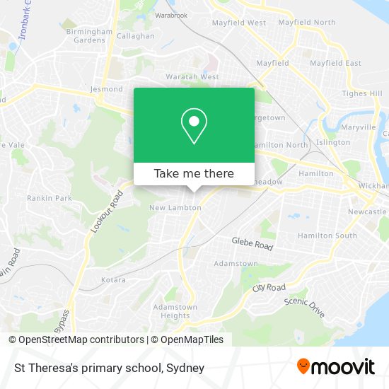 St Theresa's primary school map