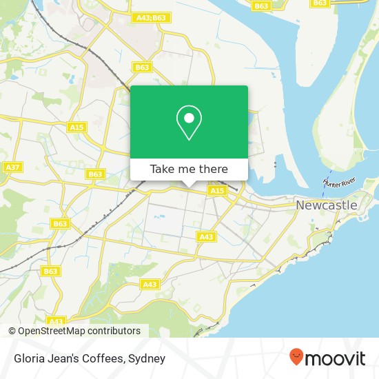Gloria Jean's Coffees map