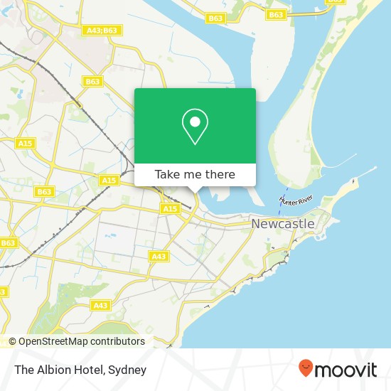 The Albion Hotel map