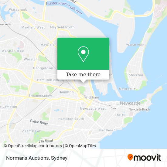 Normans Auctions map