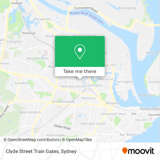 Clyde Street Train Gates map