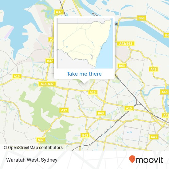 Waratah West map