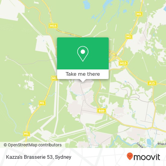 Kazza's Brasserie 53 map