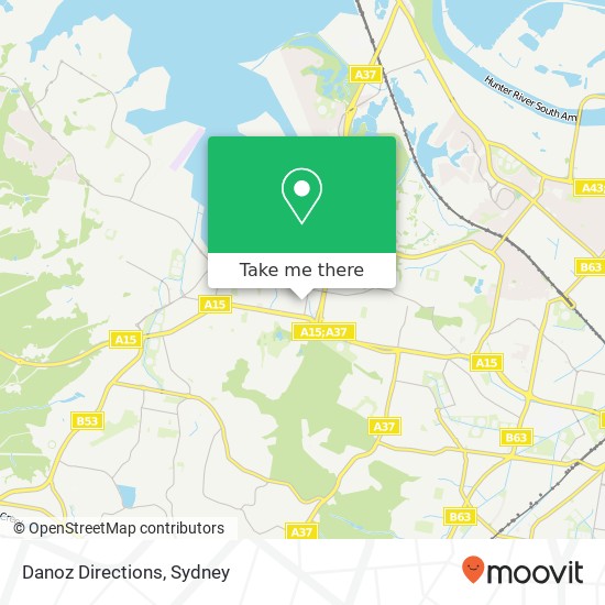 Danoz Directions map