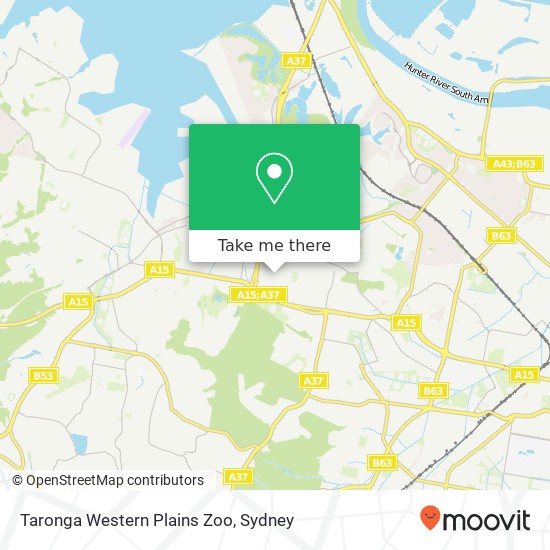 Taronga Western Plains Zoo map