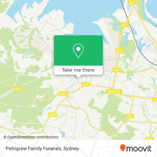 Pettigrew Family Funerals map