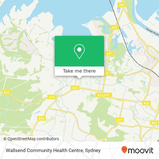 Wallsend Community Health Centre map