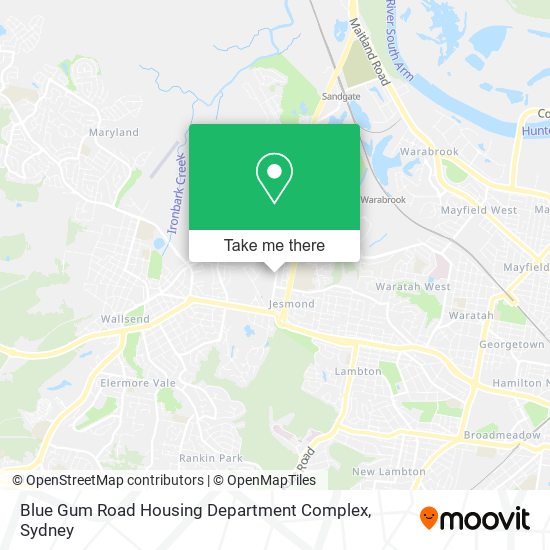 Blue Gum Road Housing Department Complex map