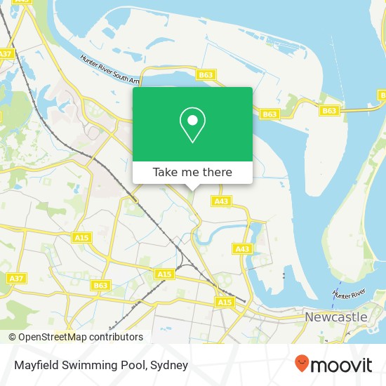 Mapa Mayfield Swimming Pool