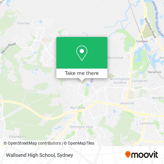 Mapa Wallsend High School