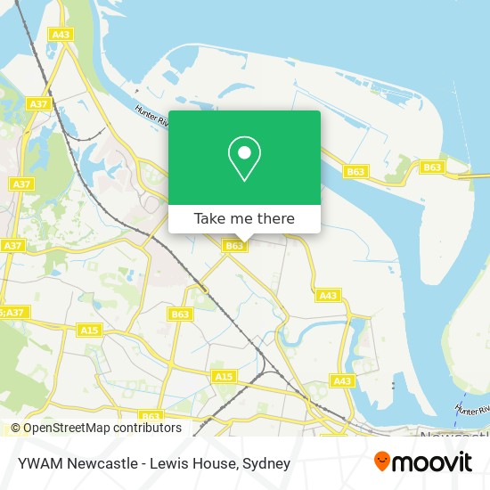 YWAM Newcastle - Lewis House map