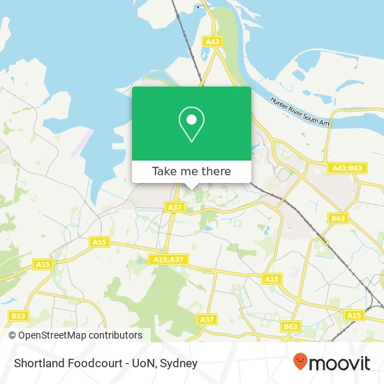 Shortland Foodcourt - UoN map